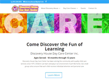 Tablet Screenshot of discoveryhousedcc.com